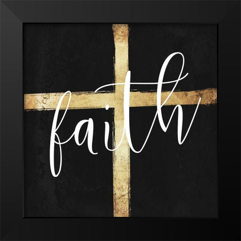Faith Black Modern Wood Framed Art Print by Grey, Jace