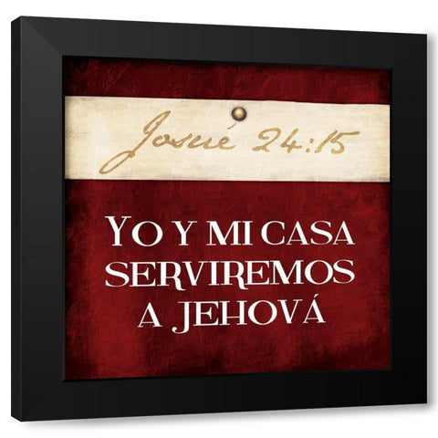 Josue Black Modern Wood Framed Art Print by Grey, Jace