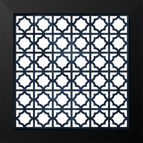 Blue glass Clean Black Modern Wood Framed Art Print by Grey, Jace