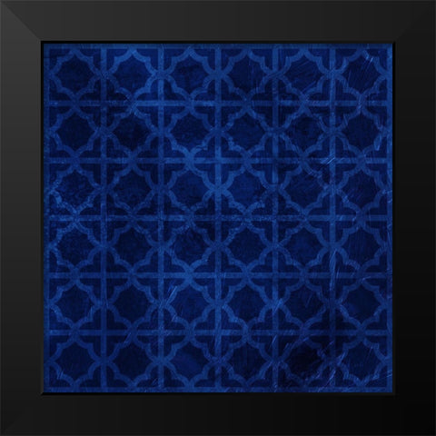 Blue Glass Black Modern Wood Framed Art Print by Grey, Jace