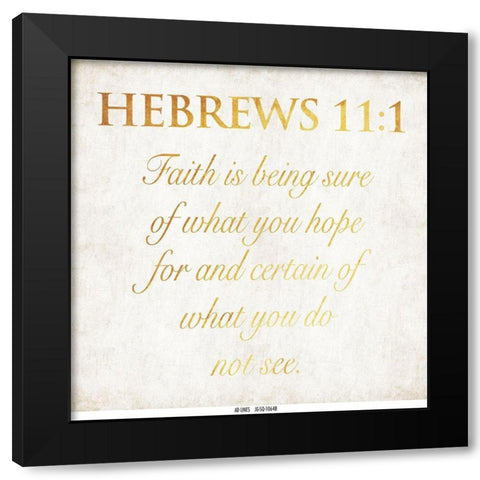 Hebrew Black Modern Wood Framed Art Print by Grey, Jace