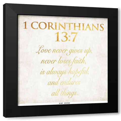 Corinthians Black Modern Wood Framed Art Print with Double Matting by Grey, Jace