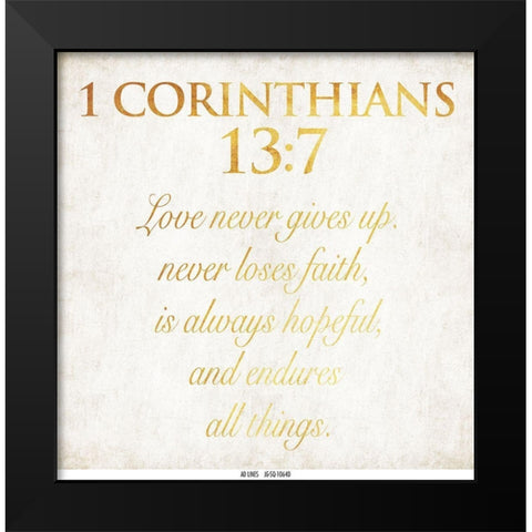 Corinthians Black Modern Wood Framed Art Print by Grey, Jace