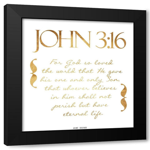 So Loved Black Modern Wood Framed Art Print by Grey, Jace