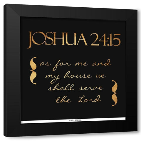 Shall Serve Black Modern Wood Framed Art Print with Double Matting by Grey, Jace