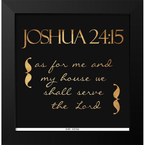 Shall Serve Black Modern Wood Framed Art Print by Grey, Jace