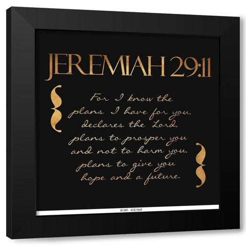 For I Know Black Modern Wood Framed Art Print with Double Matting by Grey, Jace