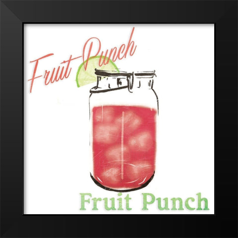 Fruit Punch Jar Black Modern Wood Framed Art Print by Grey, Jace