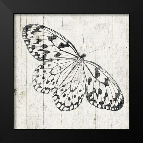 Butterfly Board Black Modern Wood Framed Art Print by Grey, Jace