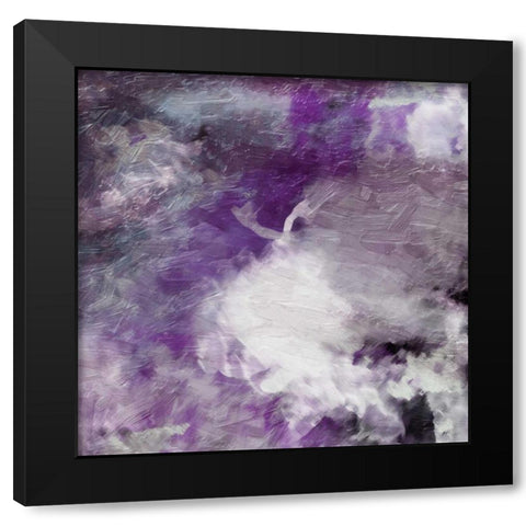 Purple Atmosphere 2 Black Modern Wood Framed Art Print with Double Matting by Grey, Jace