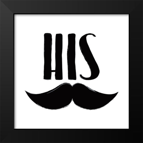 His Stash Black Modern Wood Framed Art Print by Grey, Jace