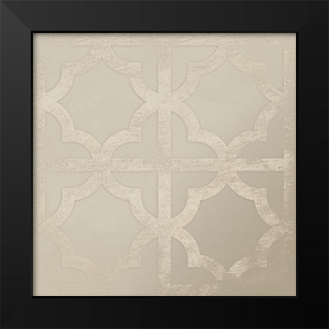 Cream Fence 1 Black Modern Wood Framed Art Print by Grey, Jace