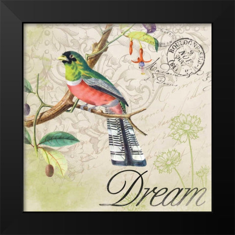 Bird1 Black Modern Wood Framed Art Print by Grey, Jace