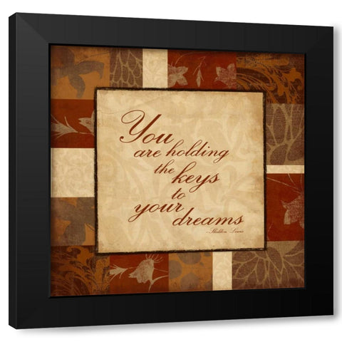 Keys Black Modern Wood Framed Art Print by Grey, Jace