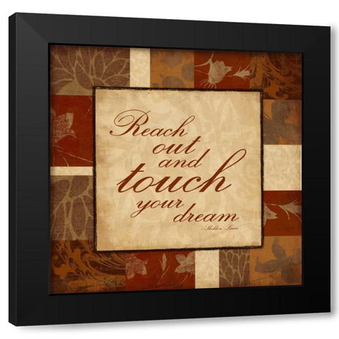 Reach Black Modern Wood Framed Art Print with Double Matting by Grey, Jace