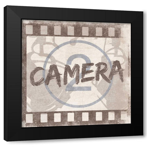 Camera Black Modern Wood Framed Art Print with Double Matting by Grey, Jace