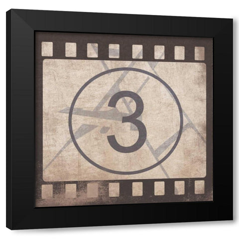 Cinema 9patch Black Modern Wood Framed Art Print with Double Matting by Grey, Jace