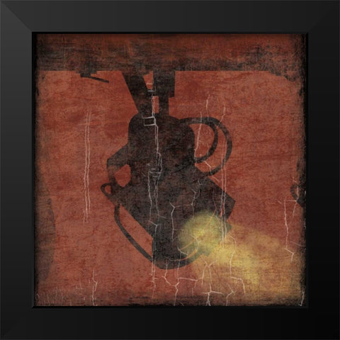 Cinema red Black Modern Wood Framed Art Print by Grey, Jace