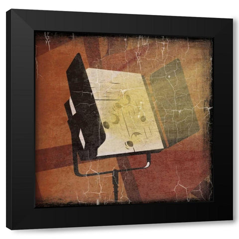 Cinema red Black Modern Wood Framed Art Print by Grey, Jace