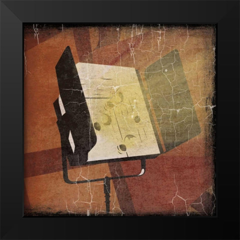 Cinema red Black Modern Wood Framed Art Print by Grey, Jace