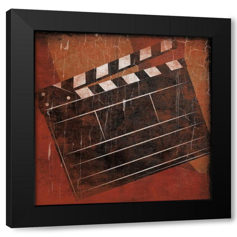 Cinema red Black Modern Wood Framed Art Print by Grey, Jace