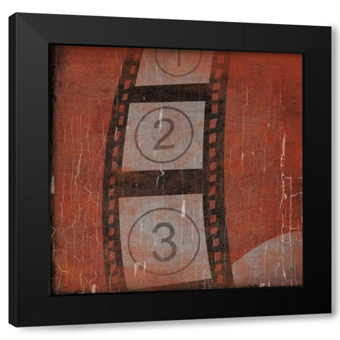 Cinema red Black Modern Wood Framed Art Print by Grey, Jace