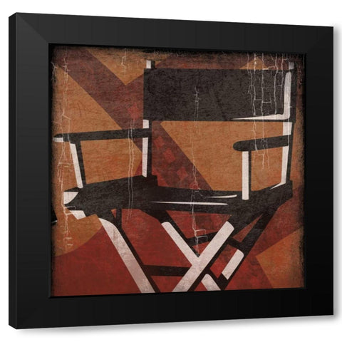 Cinema red Black Modern Wood Framed Art Print with Double Matting by Grey, Jace
