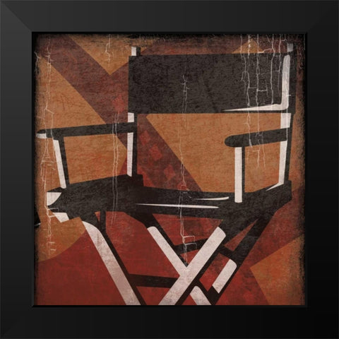 Cinema red Black Modern Wood Framed Art Print by Grey, Jace