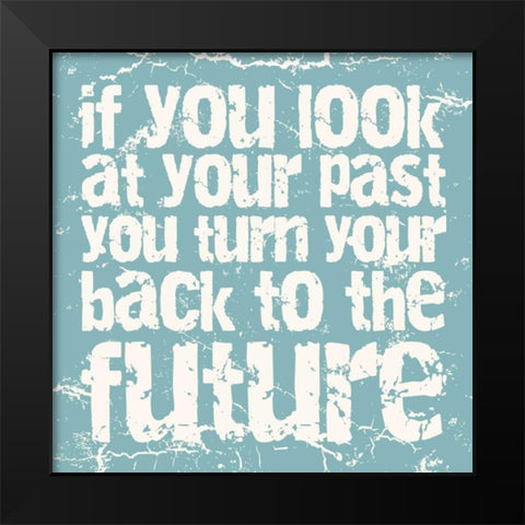Future Black Modern Wood Framed Art Print by Grey, Jace