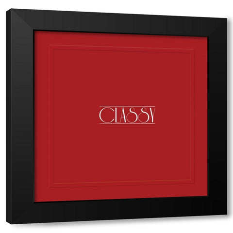 Classy 2 Black Modern Wood Framed Art Print by Grey, Jace