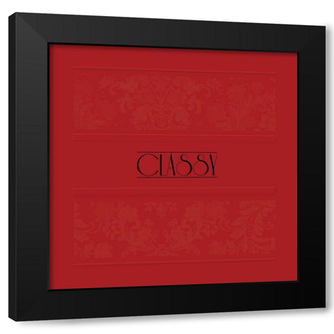 Classy Black Modern Wood Framed Art Print with Double Matting by Grey, Jace