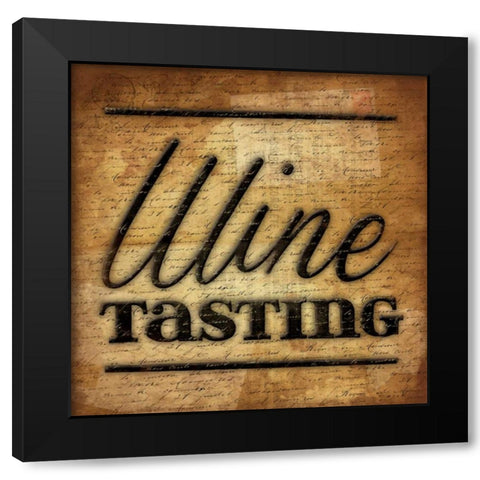 Wine Tasting C2 Black Modern Wood Framed Art Print with Double Matting by Grey, Jace