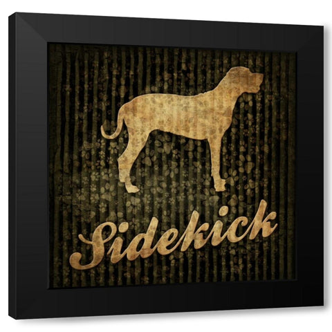 Sidekick Black Modern Wood Framed Art Print with Double Matting by Grey, Jace