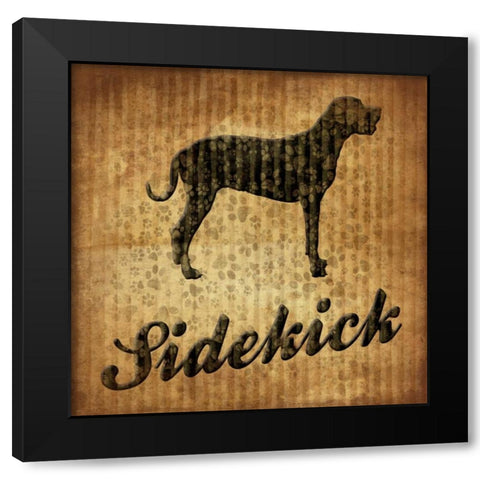 Sidekick Black Modern Wood Framed Art Print with Double Matting by Grey, Jace