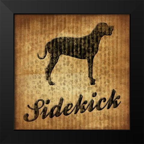 Sidekick Black Modern Wood Framed Art Print by Grey, Jace