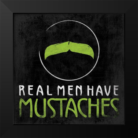 Real Men 3 Black Modern Wood Framed Art Print by Grey, Jace