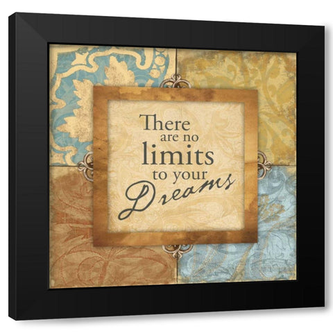 Dream Black Modern Wood Framed Art Print by Grey, Jace