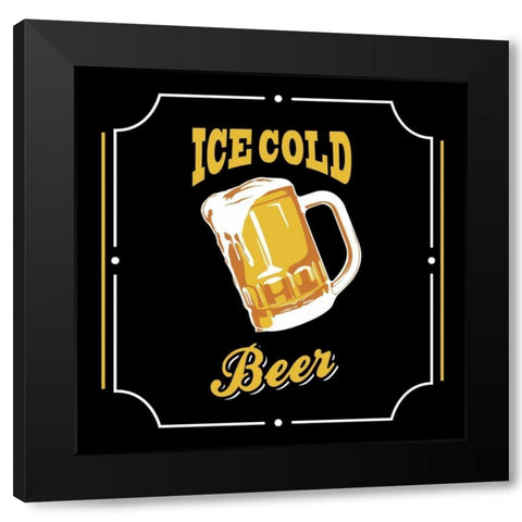Ice Cold 2 Black Modern Wood Framed Art Print with Double Matting by Grey, Jace