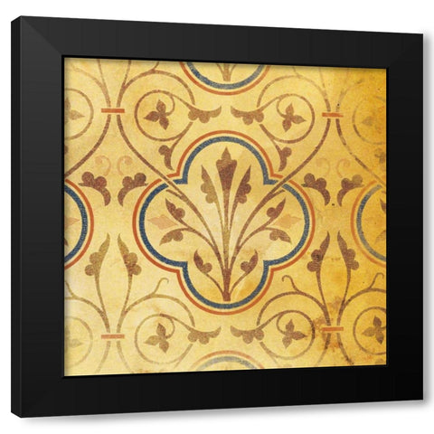 Pattern Patch Mate Single 4 Black Modern Wood Framed Art Print by Grey, Jace