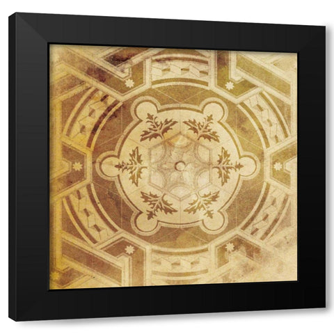 Pattern Patch Mate Single 5 Black Modern Wood Framed Art Print by Grey, Jace