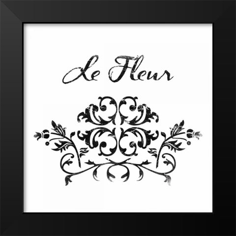 Le Fluer 1 Black Modern Wood Framed Art Print by Grey, Jace