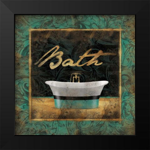 Bath Bordered Black Modern Wood Framed Art Print by Grey, Jace