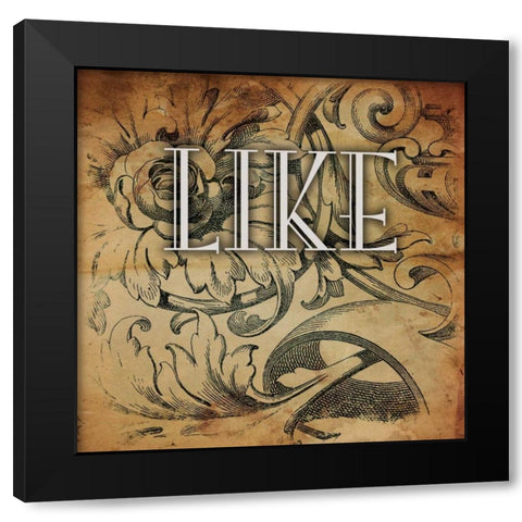 Dark Blue Like Black Modern Wood Framed Art Print by Grey, Jace