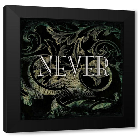 Dark Blue Never Black Modern Wood Framed Art Print by Grey, Jace
