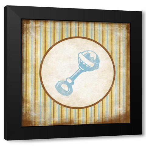 Rattle Black Modern Wood Framed Art Print with Double Matting by Grey, Jace