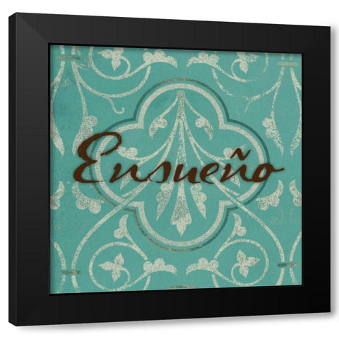 Ensueno Black Modern Wood Framed Art Print with Double Matting by Grey, Jace