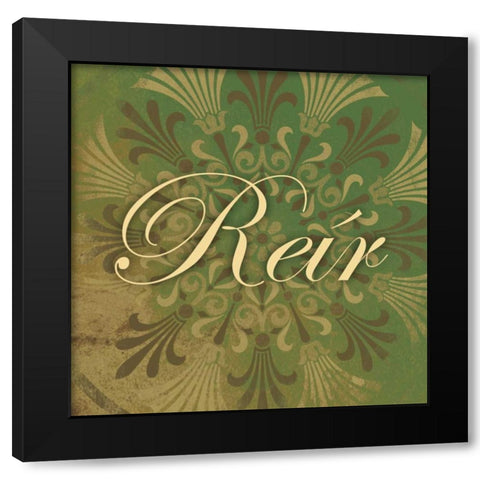 Reir Black Modern Wood Framed Art Print by Grey, Jace