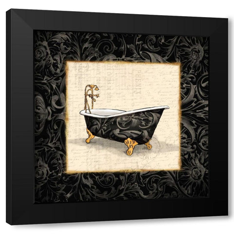 Black Bath 3 Black Modern Wood Framed Art Print by Grey, Jace