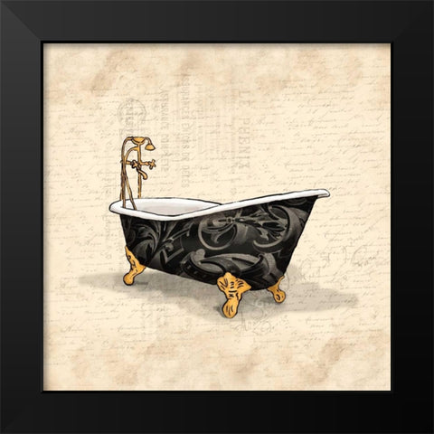 Black Bath 3 Black Modern Wood Framed Art Print by Grey, Jace