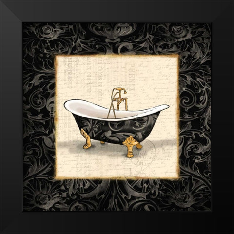 Black Bath 4 Black Modern Wood Framed Art Print by Grey, Jace